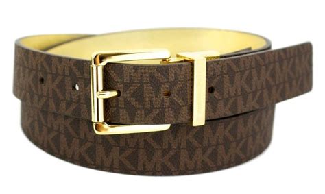 michael kors women's brown belt|Michael Kors leather belts women's.